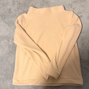 EUC Dudley Stephens Natural Colored Turtleneck Sweater Size L in Vello Fleece